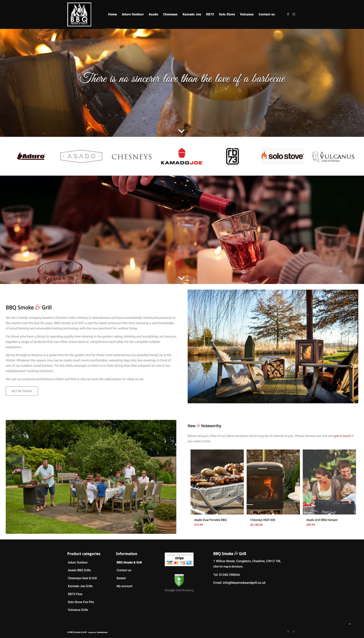 A new website for BBQ Smoke & Grill