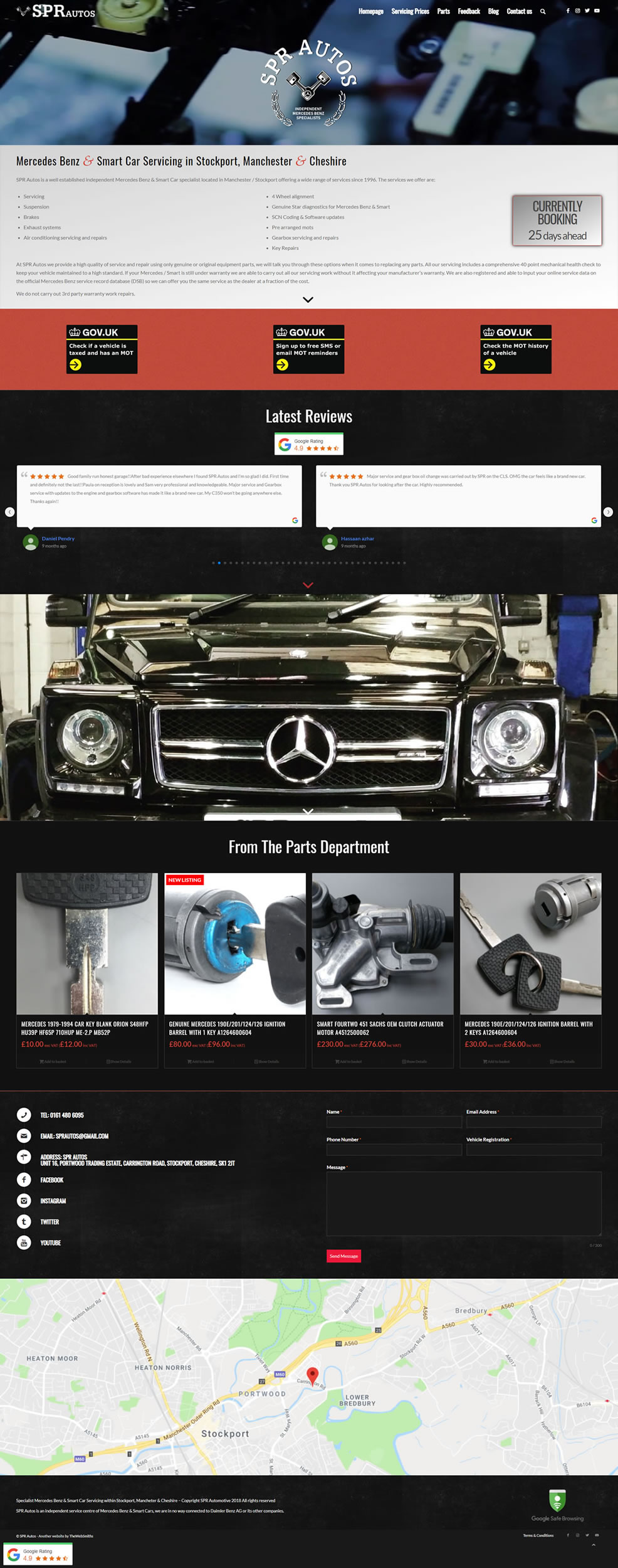 A new website for SPR Autos