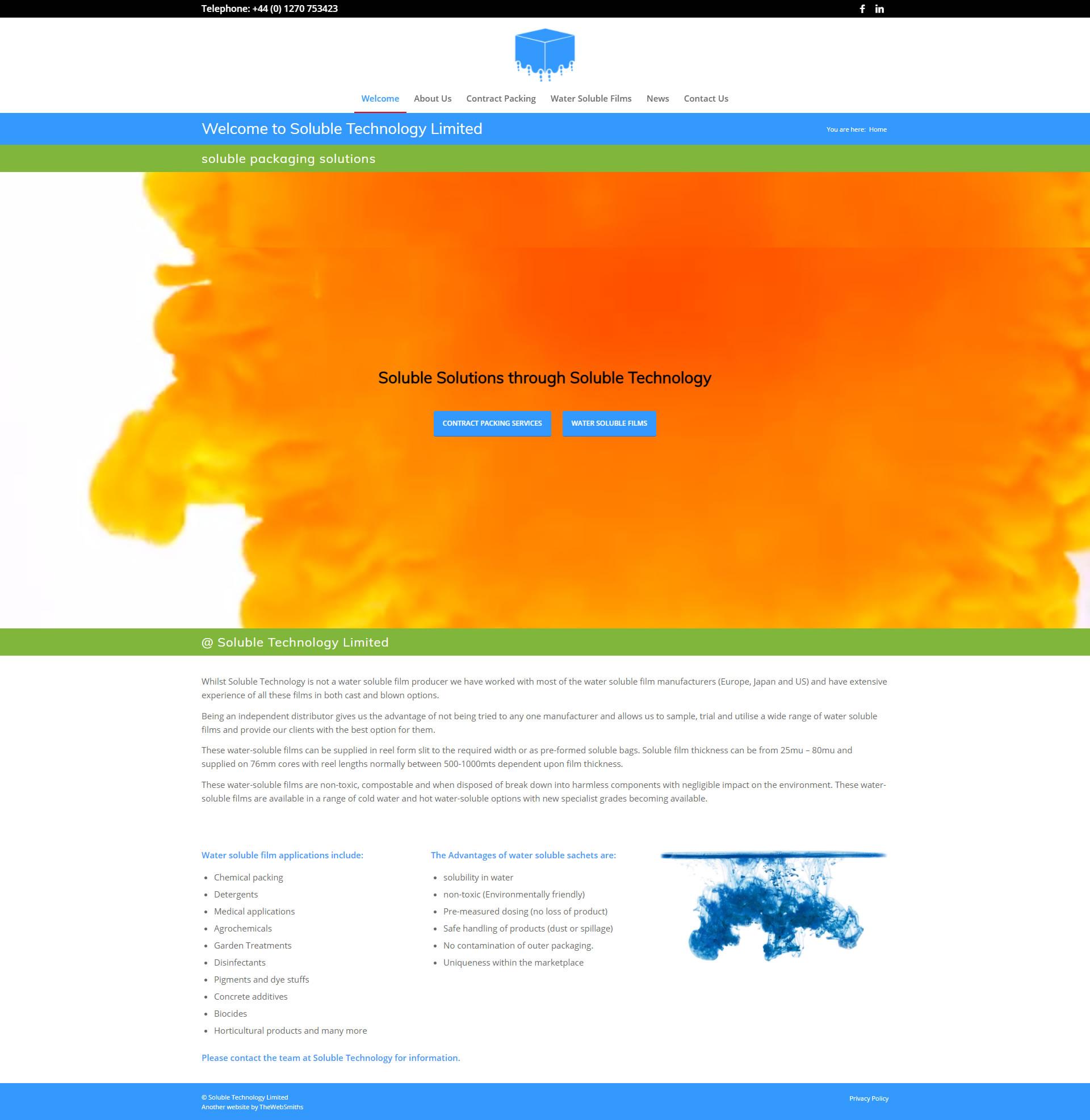 A new website for Soluble Technology