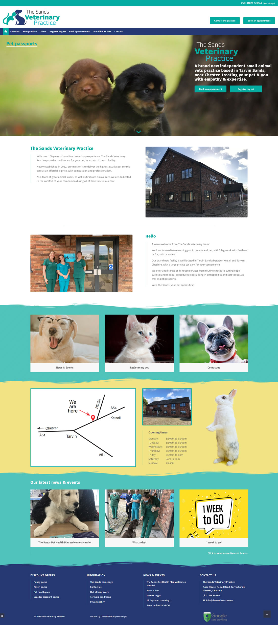 A new website for The Sands Veterinary Practice